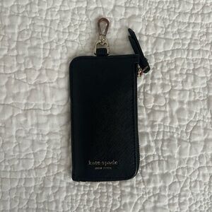 Kate Spade Black Phone Case with Wrist Strap